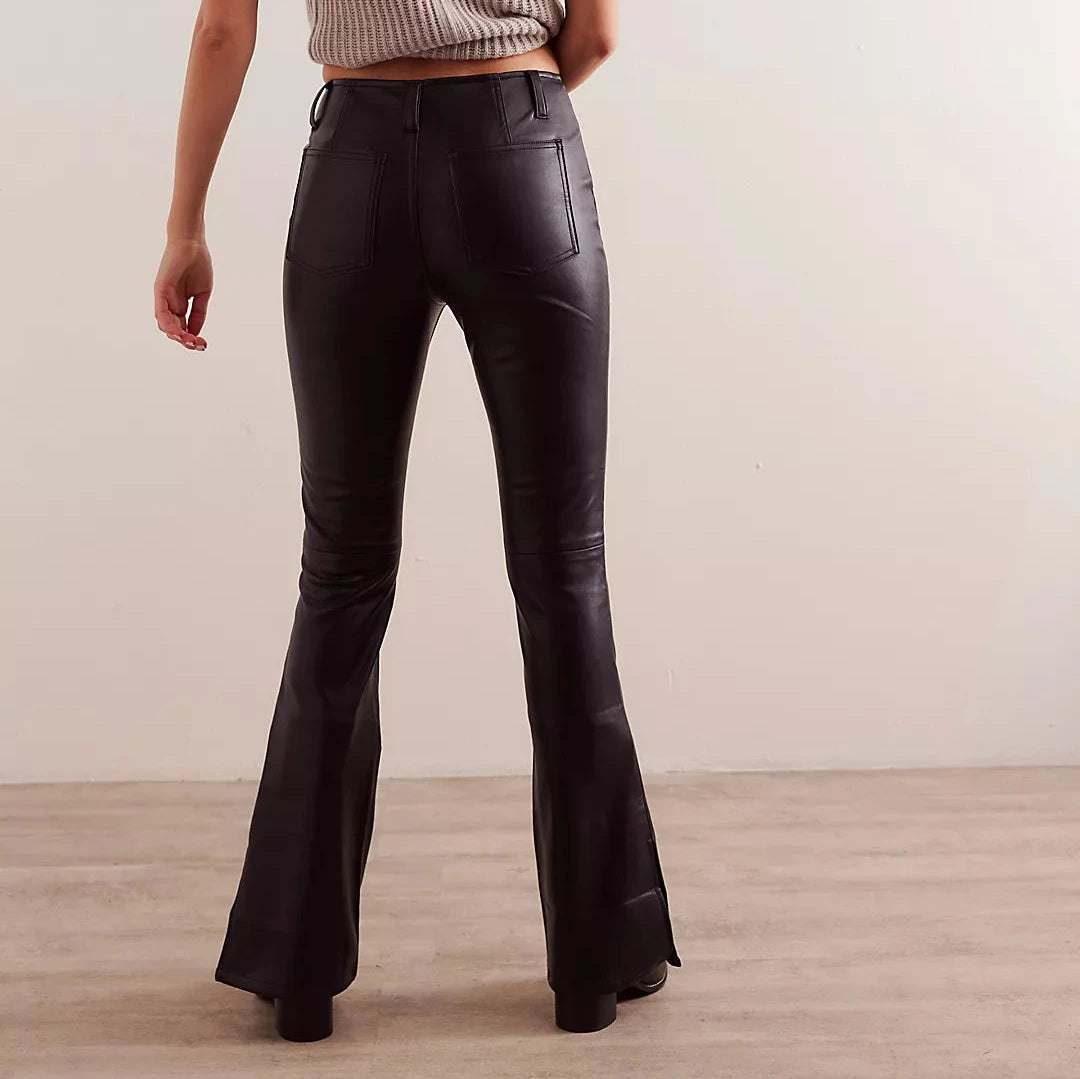 Free People Level Up Vegan Slit Bootcut Pants