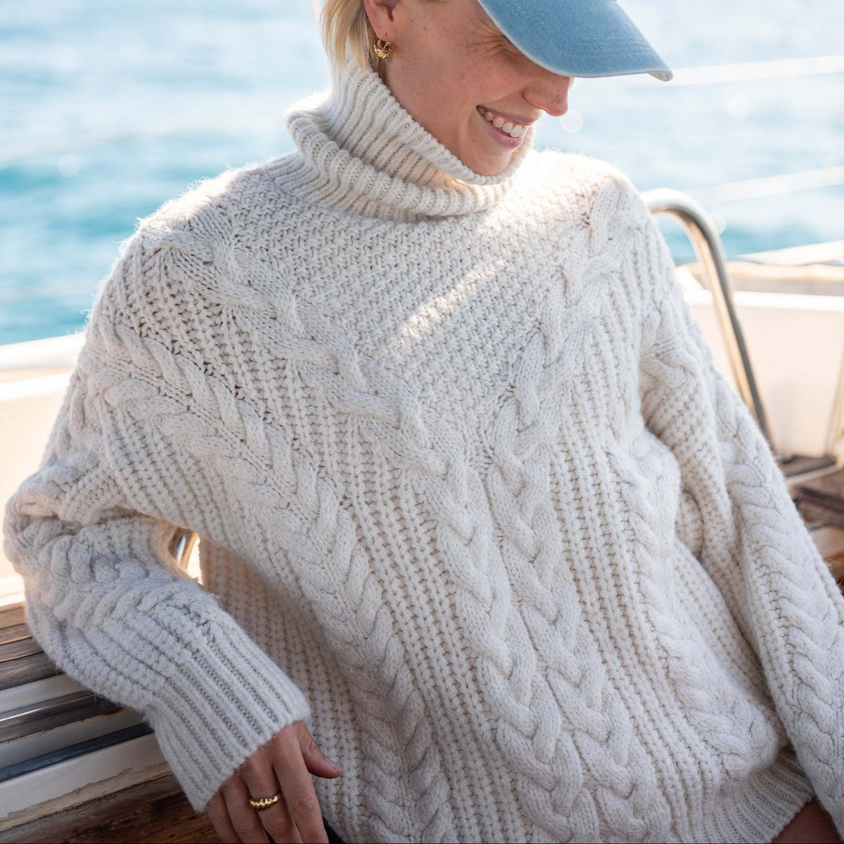 Mersea Lighthouse Turtleneck Sweater