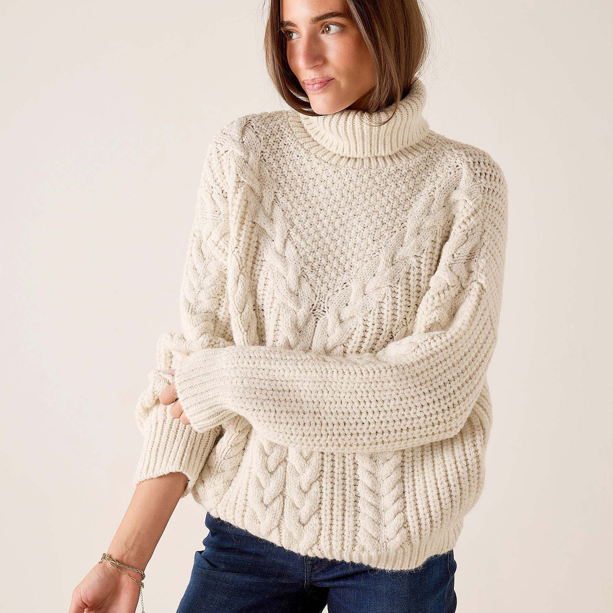 Mersea Lighthouse Turtleneck Sweater