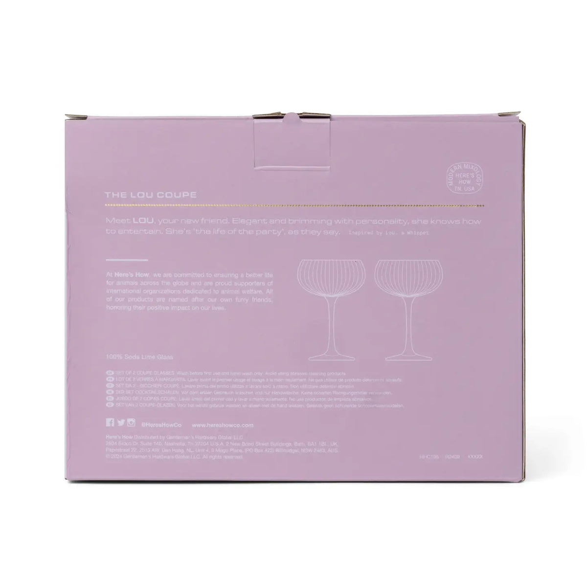 The Lou Coupe Glass Set