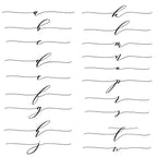 Kramer Drive Script Initial Flat Note Set of 8