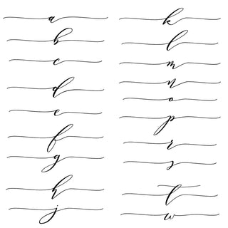 Kramer Drive Script Initial Flat Note Set of 8
