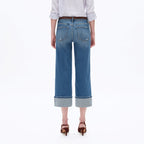 Low Rise Straight Leg Crop Jeans