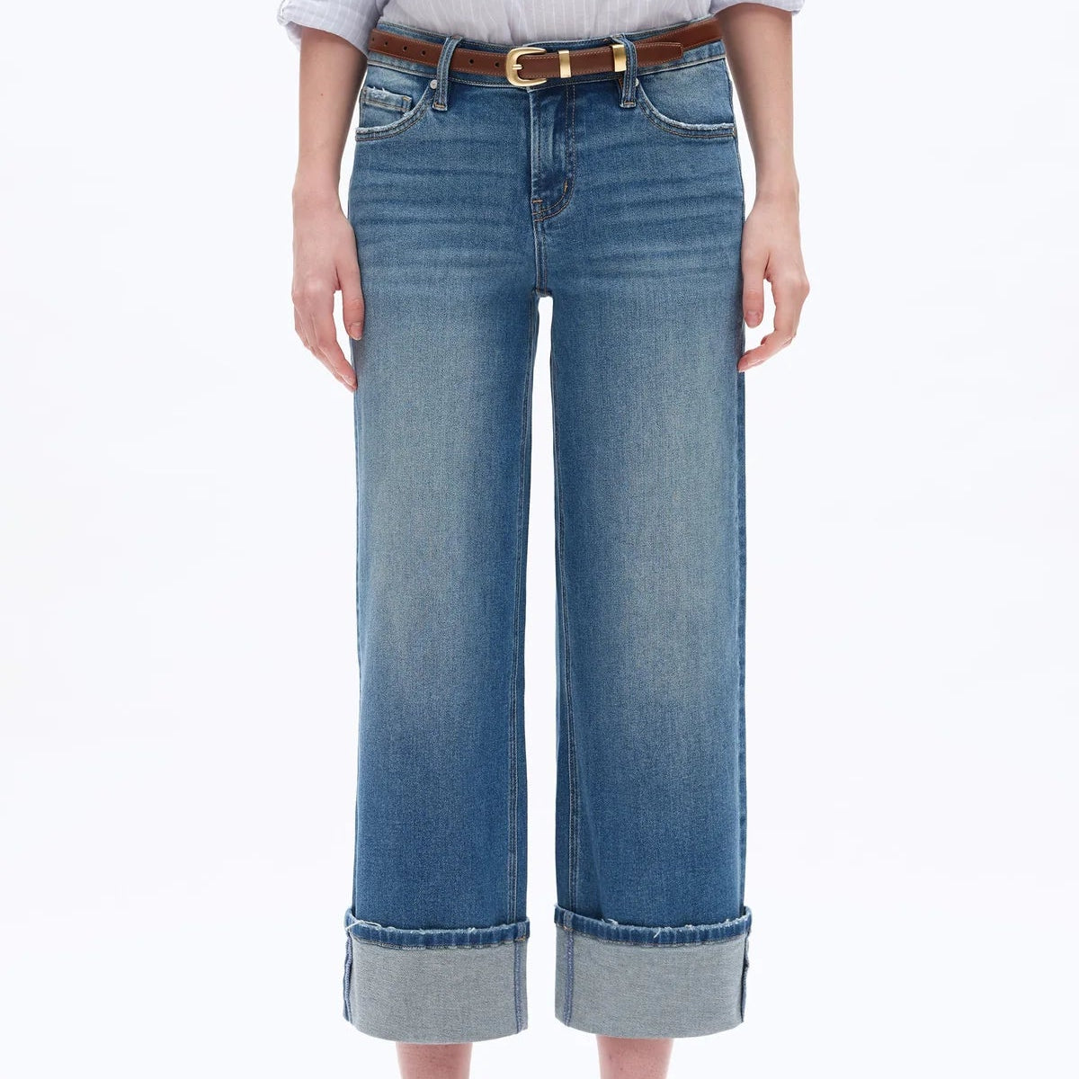 Low Rise Straight Leg Crop Jeans
