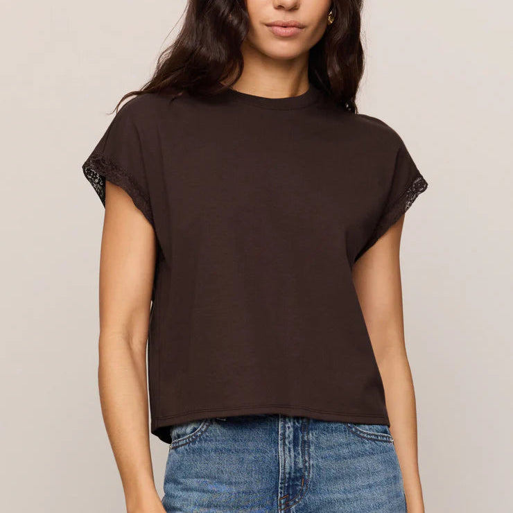 Marika Lace Trim Muscle Tee Main image