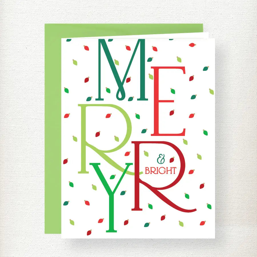 Merry and Bright Greeting Card