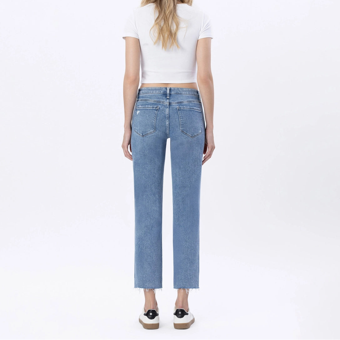Mid Rise Straight Jean