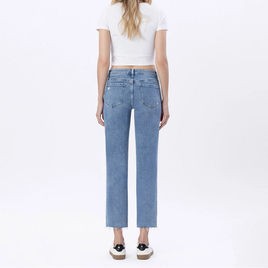 Mid Rise Straight Jean