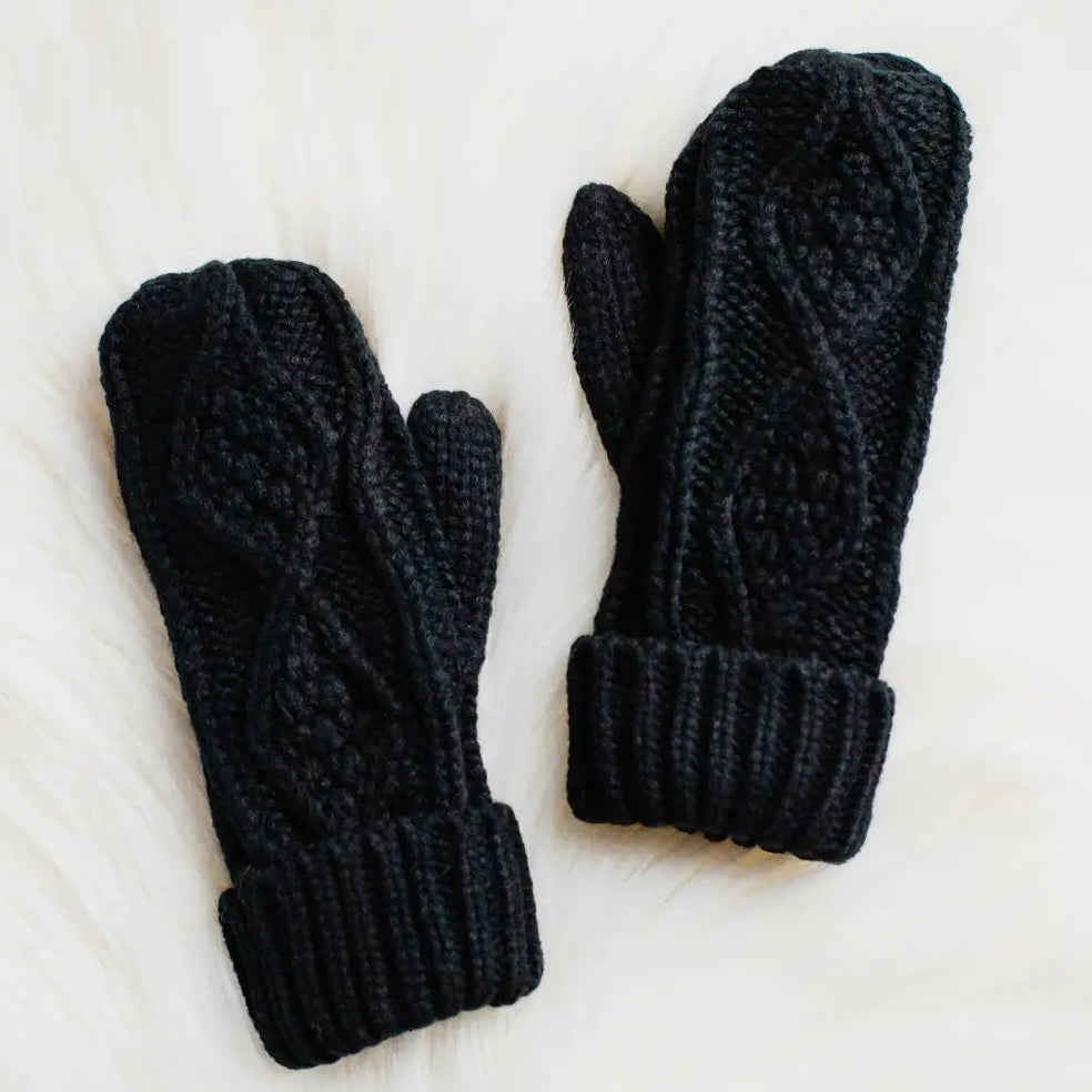 Cable Knit Mittens