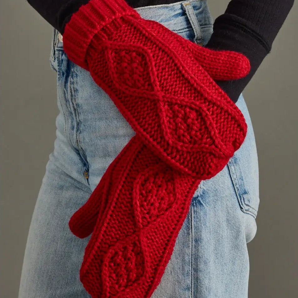Cable Knit Mittens