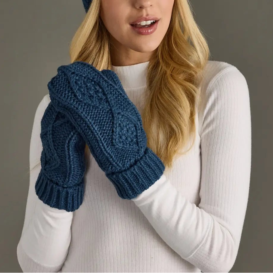 Cable Knit Mittens