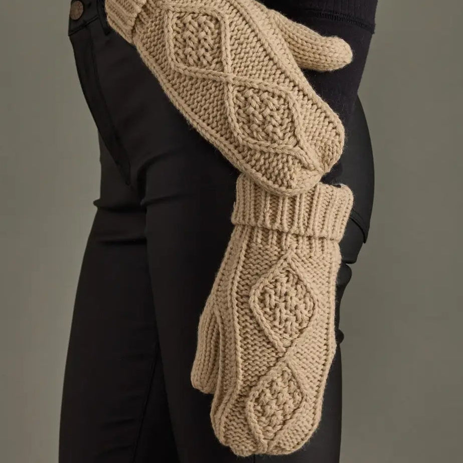 Cable Knit Mittens