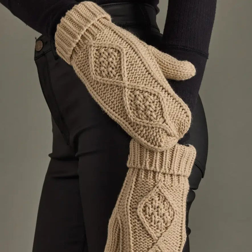 Cable Knit Mittens