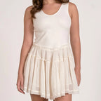 Sleeveless Mixed Medium Dress