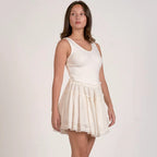Sleeveless Mixed Medium Dress