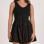 Sleeveless Mixed Medium Dress