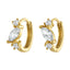 Monroe Marquise Huggie Earrings