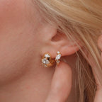 Monroe Marquise Huggie Earrings