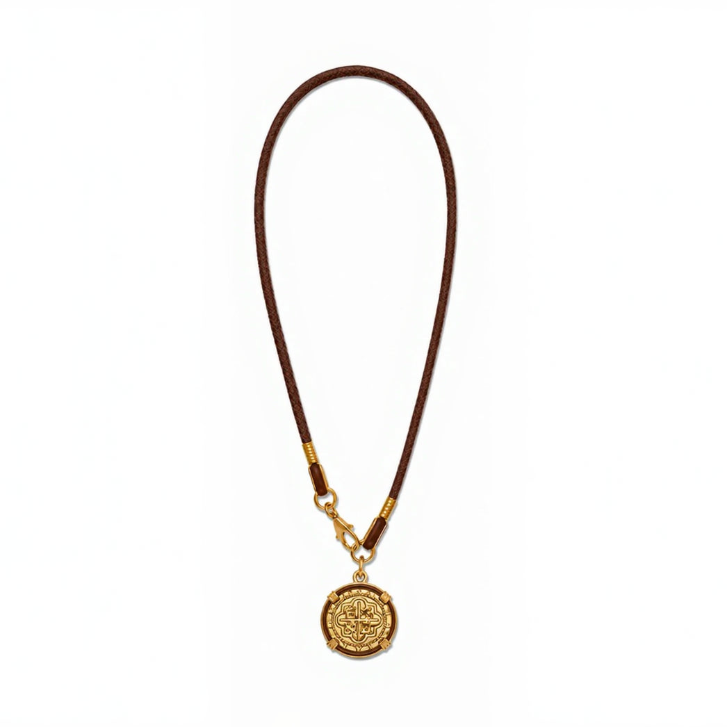The Navigator Gold Coin Necklace Secondary image
