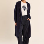 Double Breasted Knit Coat