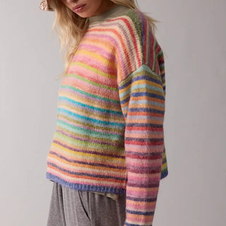 Rainbow Knit Sweater