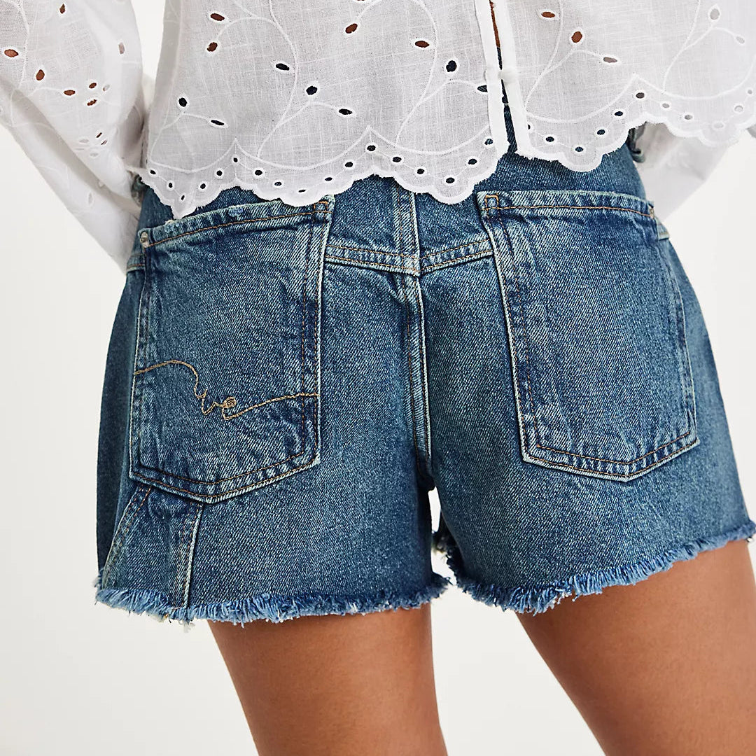 Free People Now or Never Denim Short