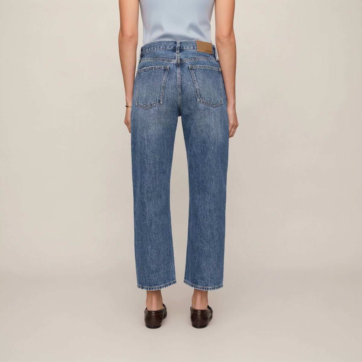 Z Supply The Off Duty Mid-Rise Bowed Ankle Denim