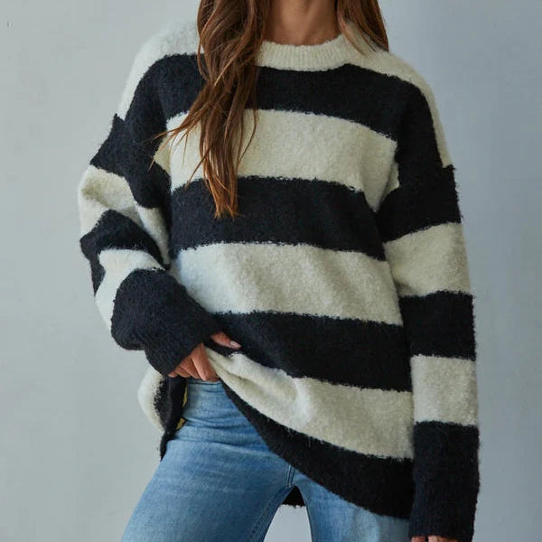 Texture Stripe Pullover