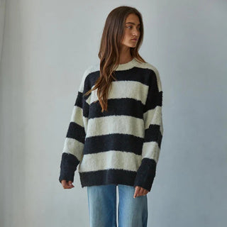 Texture Stripe Pullover