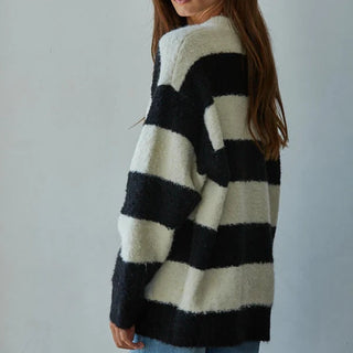 Texture Stripe Pullover