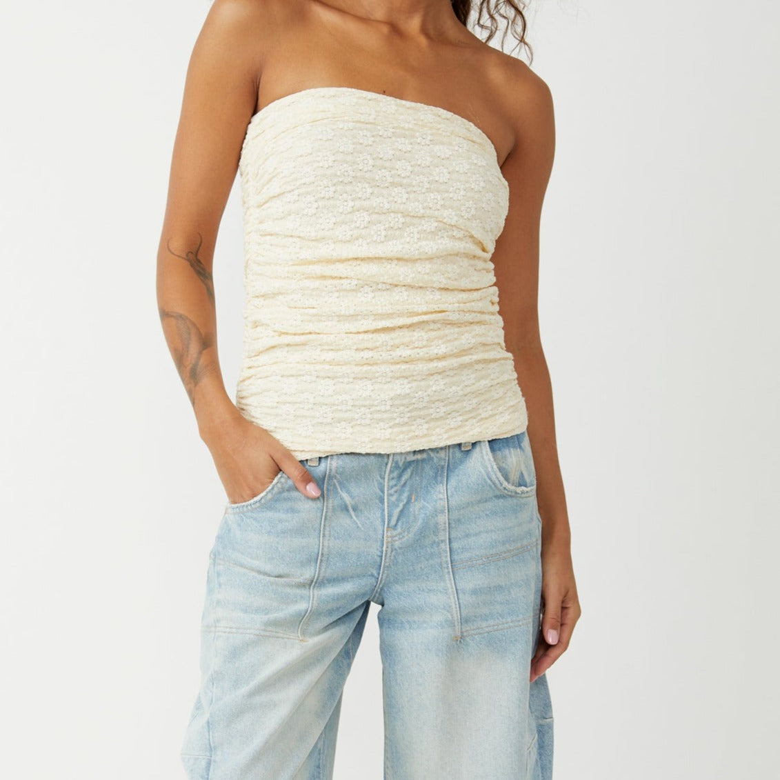 Free People Ona Convertible Ruched Skirt