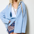 Oversized Gingham Button Down