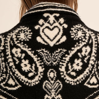 Paisley Bandana Knit Triangle Scarf