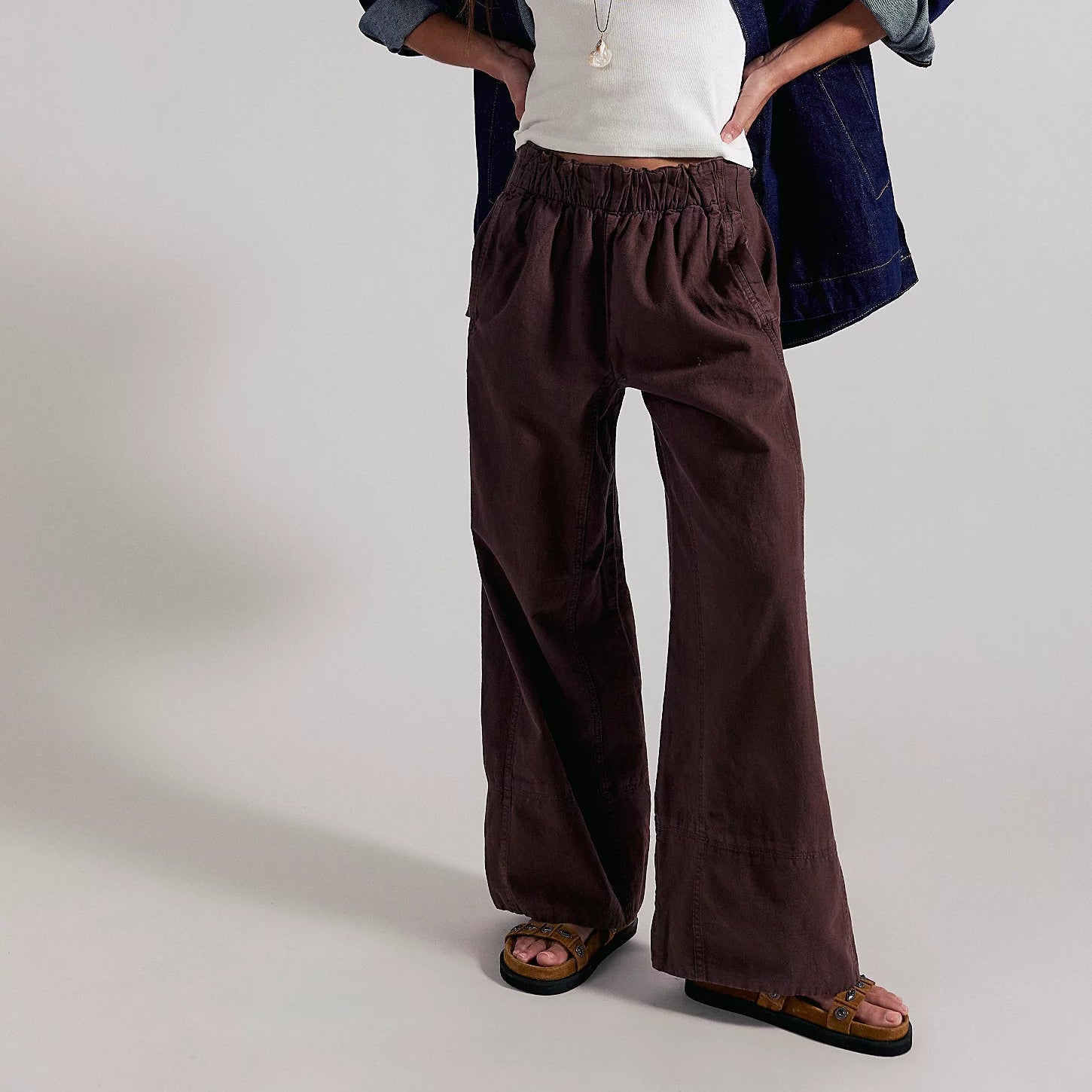 Free People Days End Linen Pull On Pants Main image