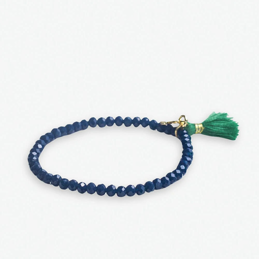 Patsy Solid Crystal Bracelet w/ Tassel