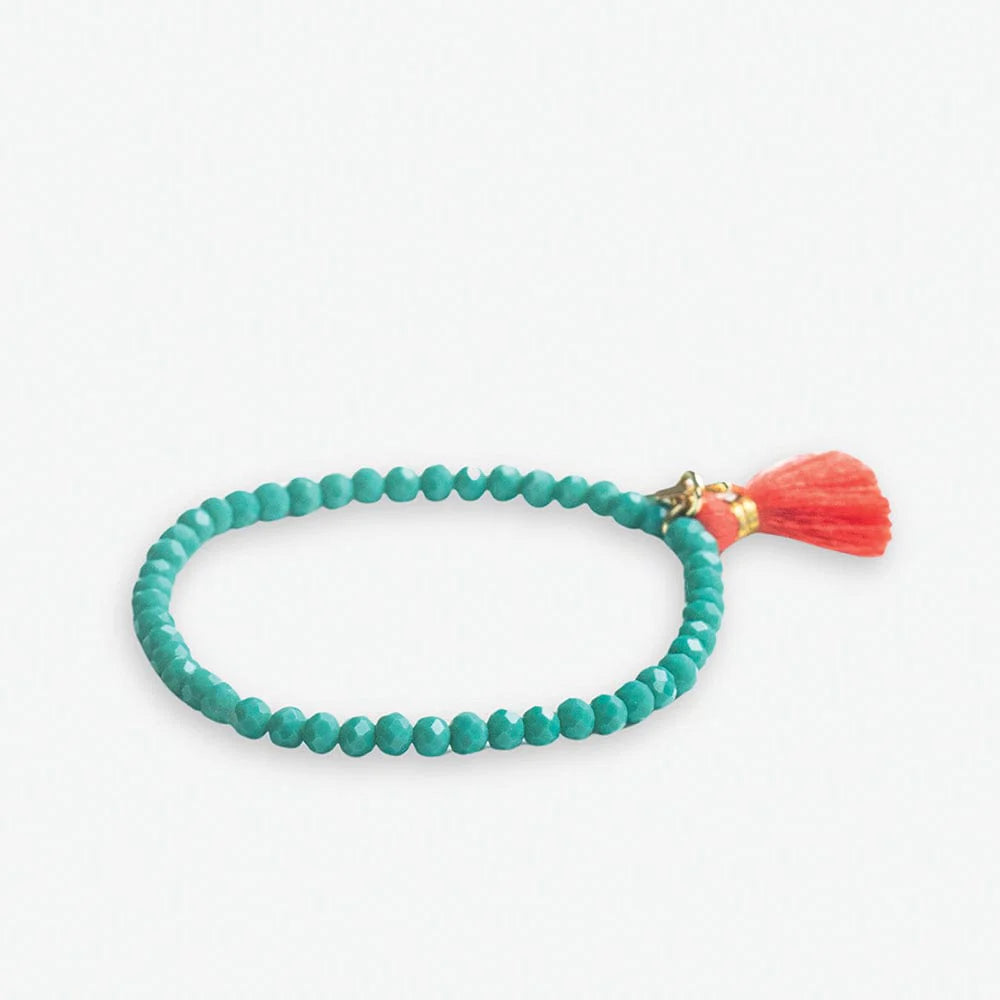 Patsy Solid Crystal Bracelet w/ Tassel