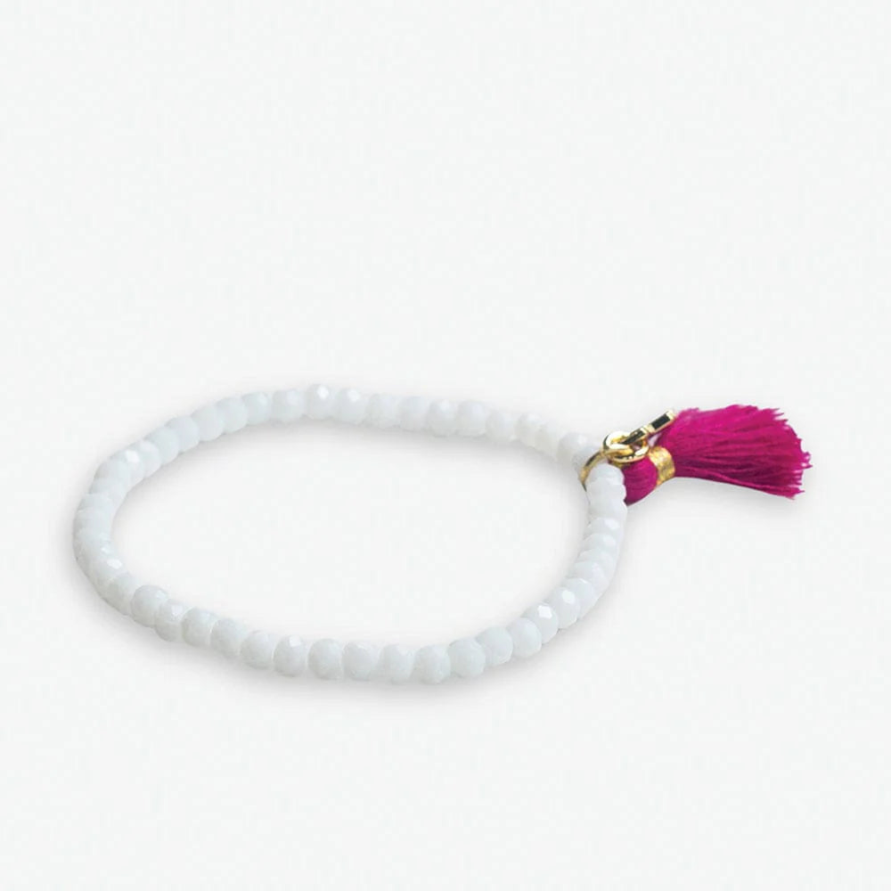 Patsy Solid Crystal Bracelet w/ Tassel