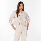 Peton Cropped Denim Jacket