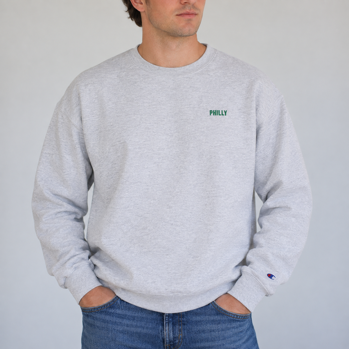 Philly Minimal Embroidered Crew