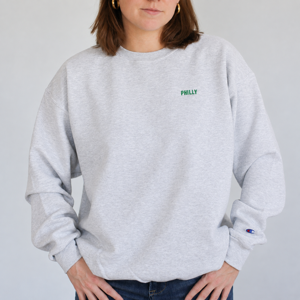 Philly Minimal Embroidered Crew