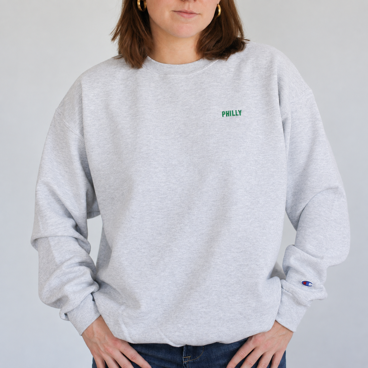 Philly Minimal Embroidered Crew