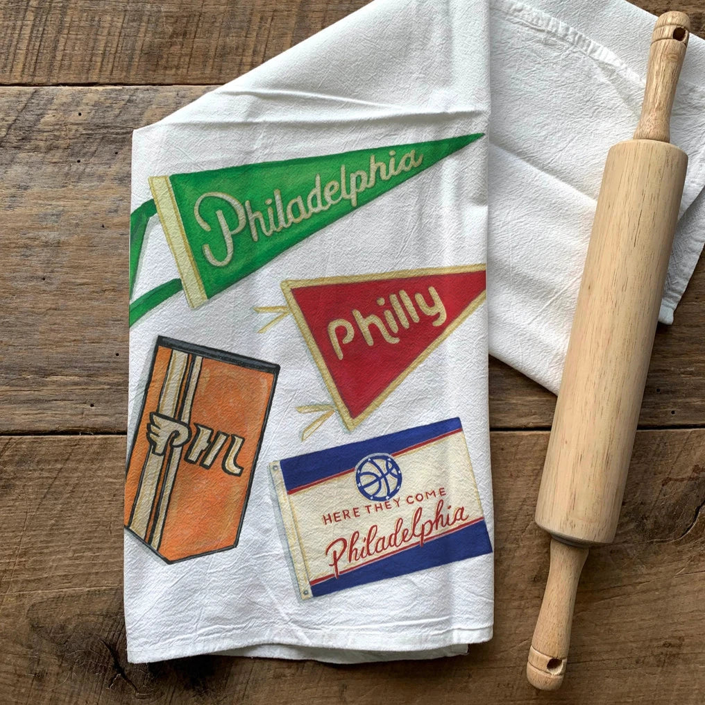 Meadowbrook Lane Philly Themed Flour Sack Towel