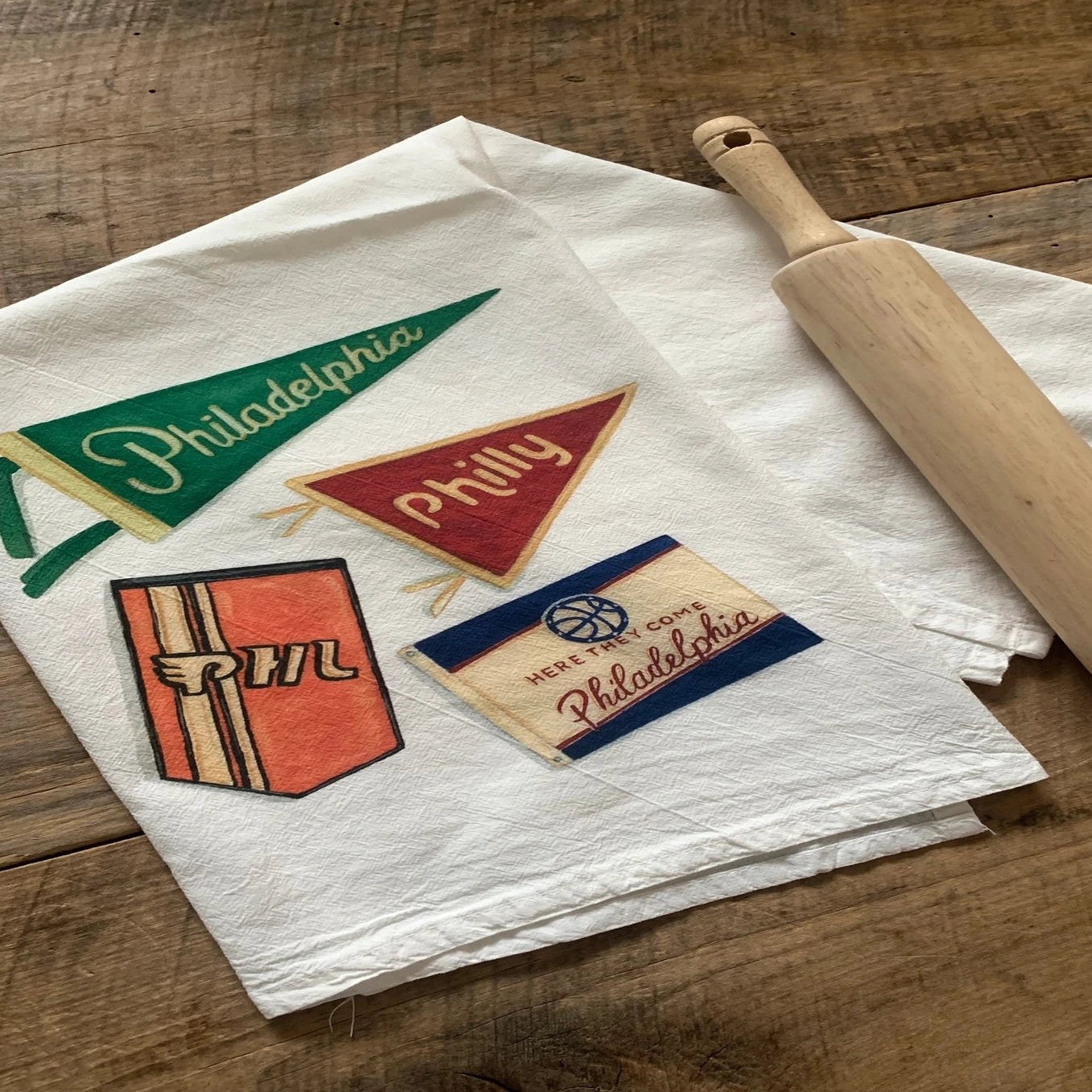 Meadowbrook Lane Philly Themed Flour Sack Towel