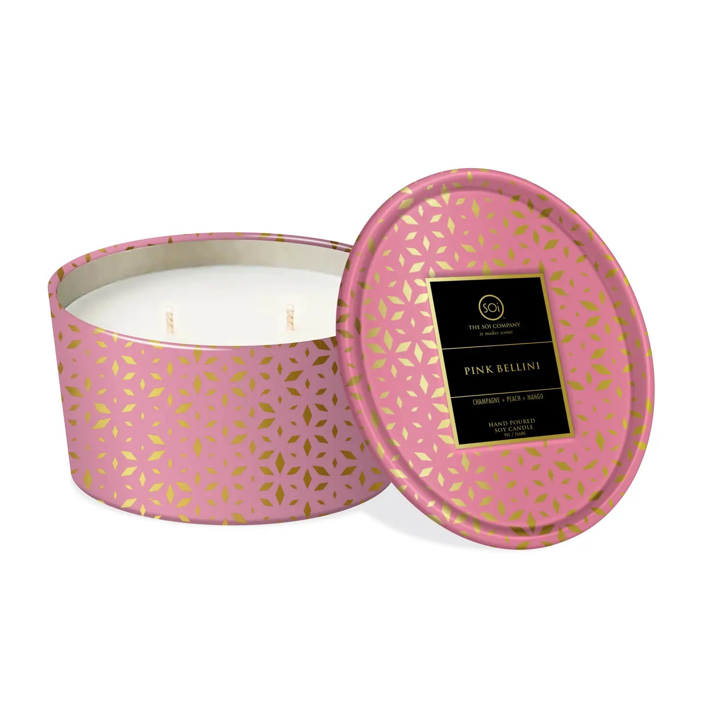 Pink Bellini Candle Tin