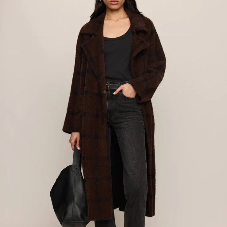Z Supply Crosby Plaid Cocoon Coat
