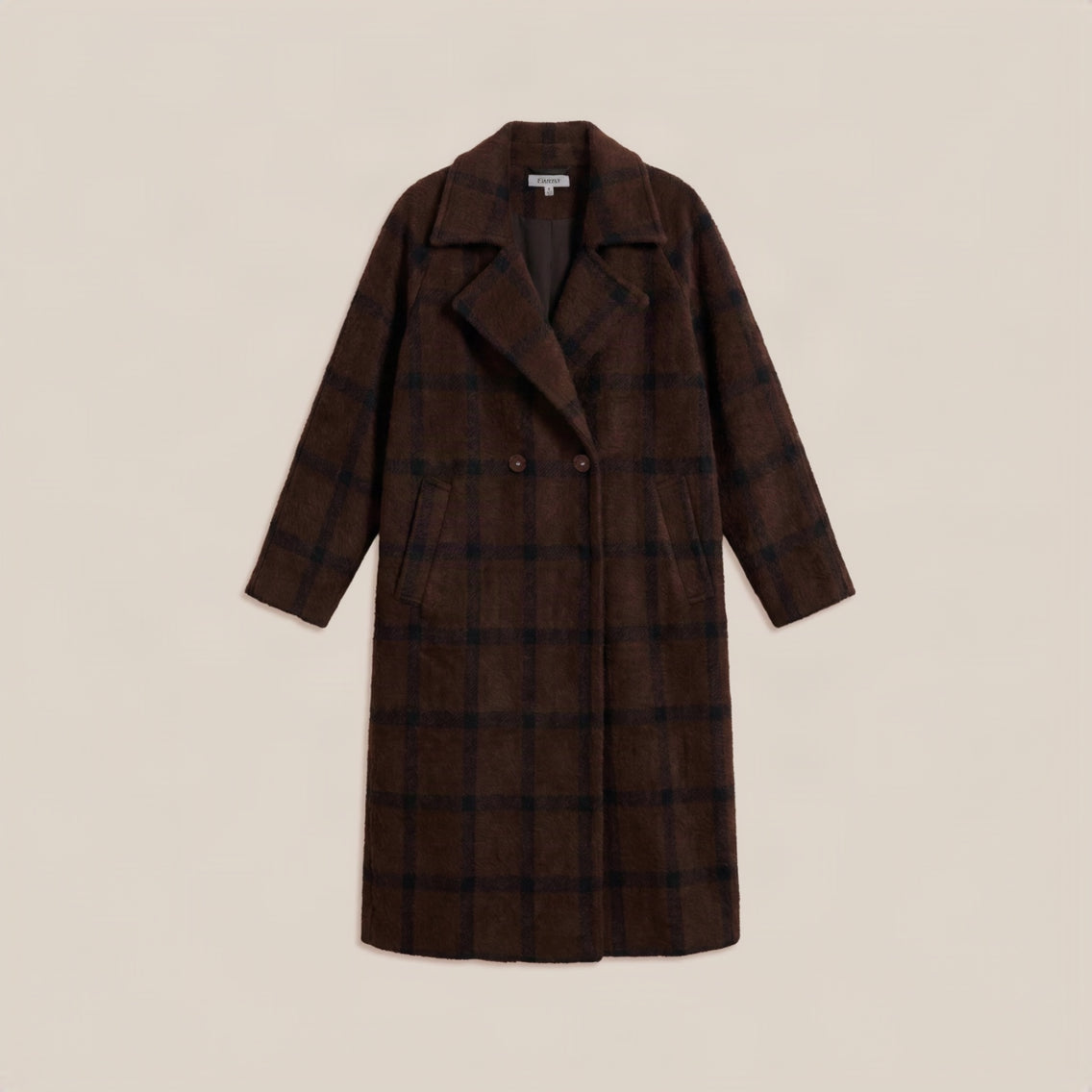 Z Supply Crosby Plaid Cocoon Coat