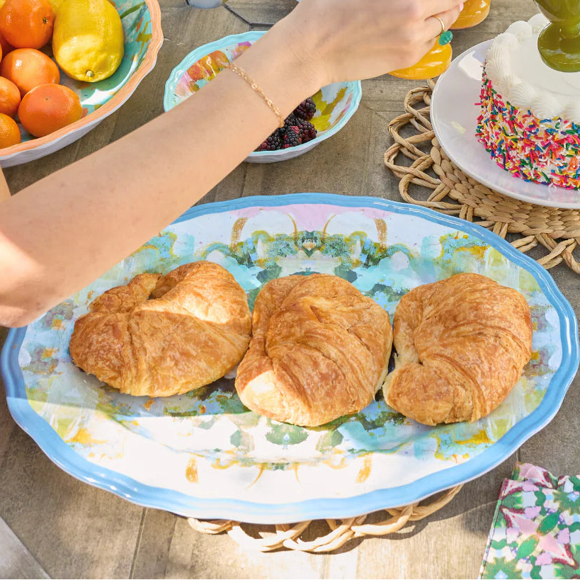Nantucket Bloom Melamine Platter