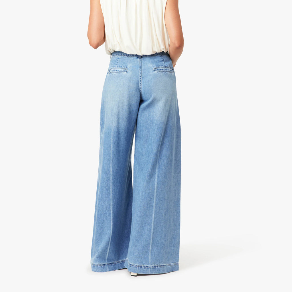 Pleated Denim Trouser