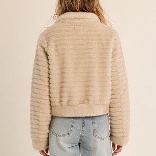 Ribbed Plush Jacket