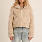 Ribbed Plush Jacket
